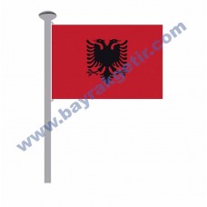 ARNAVUTLUK GÖNDER BAYRAK 50x75 ( EBAT SEÇİNİZ )